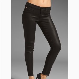 Hudson Waxed Nico Black Mid-rise Jeans